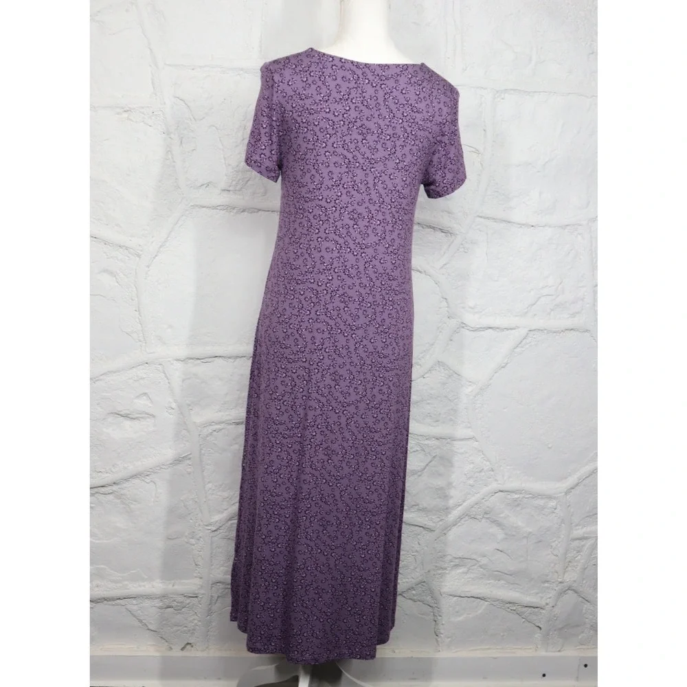 Charter‎ Club Women's Short-Sleeve Floral Nightgown - Dusty Lilac Purple - XS